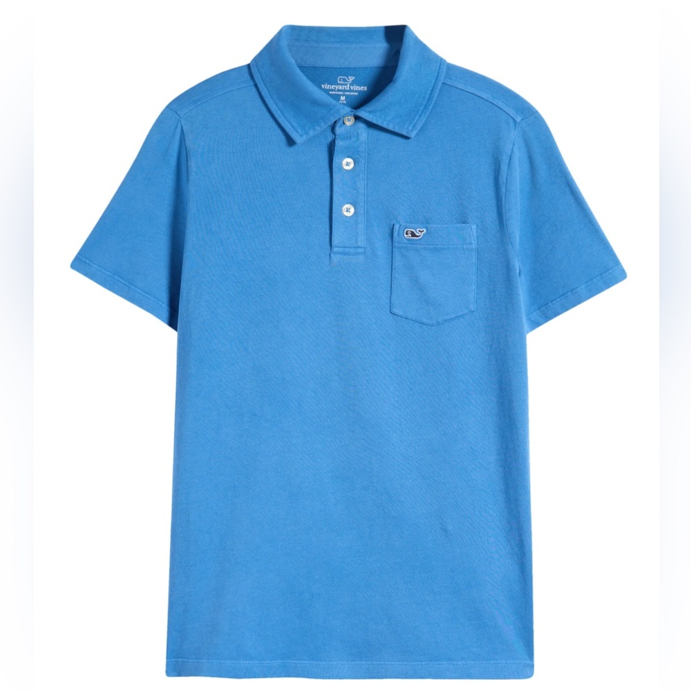 NWT Vineyard Vines Island Pocket Polo blue size medium (12-14)